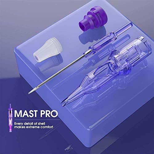 Mast Pro Tattoo Cartridges - 20 Pcs Assorted Mix, 10 Sizes Disposable Needles