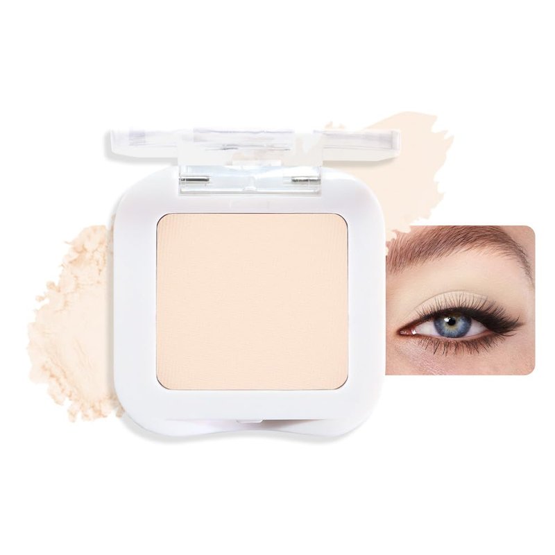 Neutral Nude Eyeshadow Palette - Light Beige & Ivory Matte Shades | Soft Blendable Makeup for Mature Skin, Vegan & Cruelty-Free