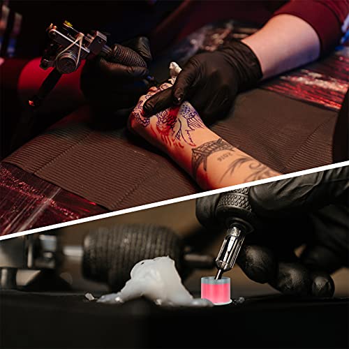 300PCS Disposable Tattoo Ink Cups - 14mm Plastic Pigment Caps