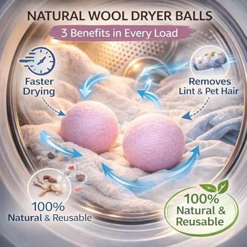 Complete Laundry Care Set - 3 Mesh Wash Bags & 2 Wool Dryer Balls