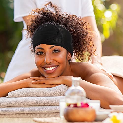 6 Pcs Adjustable Mesh Hair Wraps for Sleeping, Makeup, and Face Washing