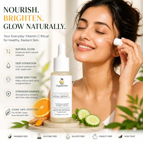 Vitamin C serum for Face Brightening Anti Aging and Hydrating with