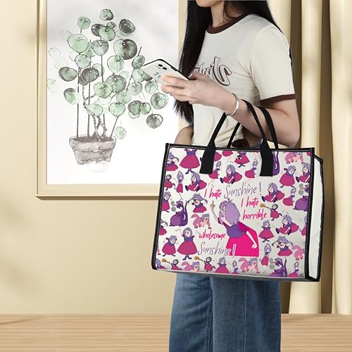 LEVLO Hate Sunshine LT Cosmetic Bag for Women Girls - Madam Mim Fan Gift, Makeup & Toiletry Pouch