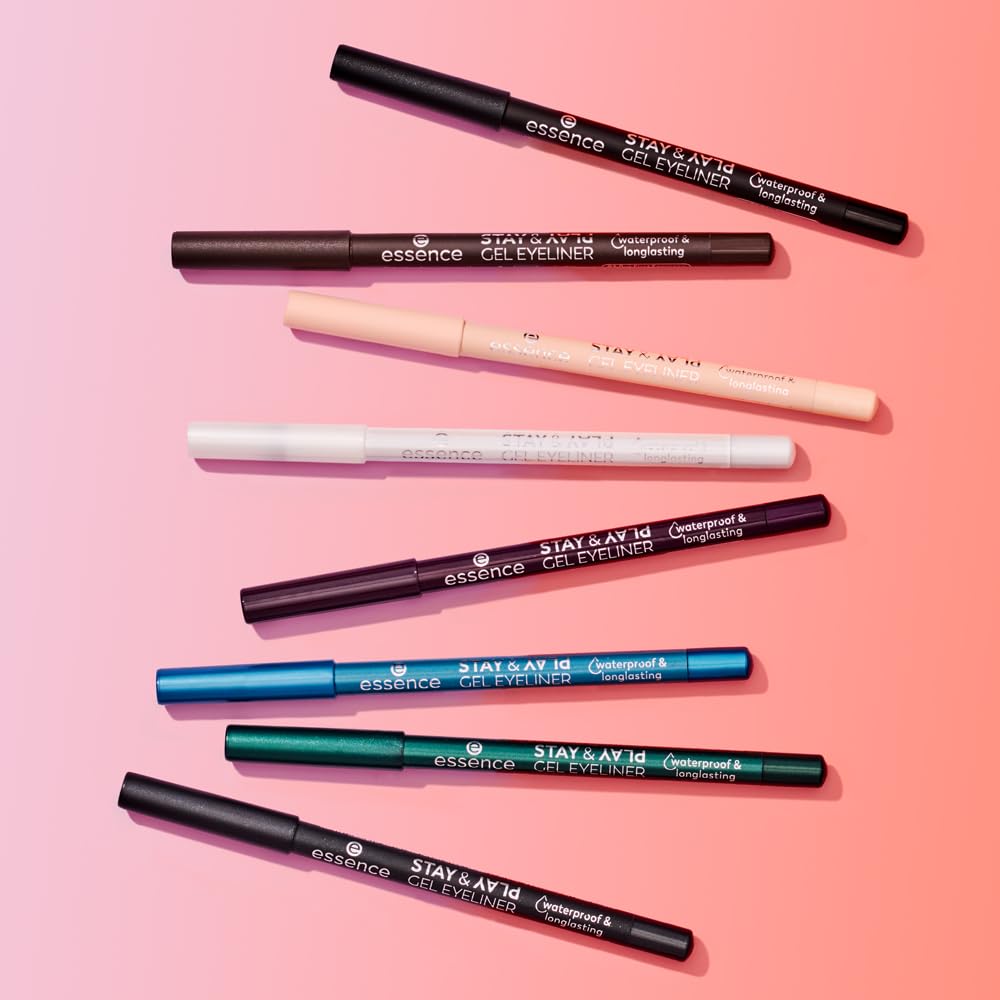 Stay & Play Gel Eyeliner - Waterproof, Long-Lasting Formula | Super Soft Texture | Vegan (05 Verry Berry)