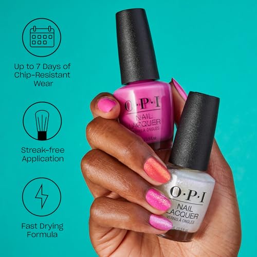 OPI Nail Lacquer - Long-Lasting Chip Resistant Nail Polish, 0.5 Fl Oz