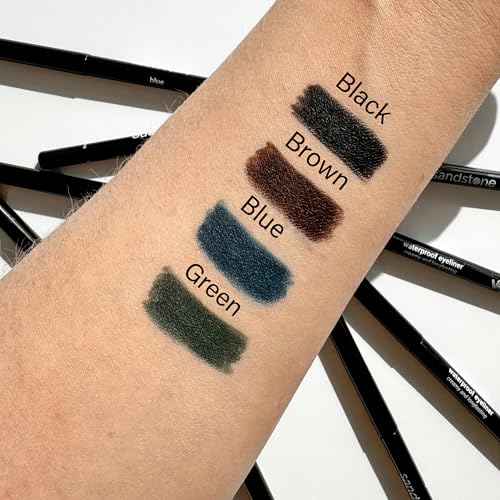 Sandstone Scandinavia Waterproof Eyeliner Pencil (Brown) - Hypoallergenic, Smudge-Proof for Sensitive Eyes