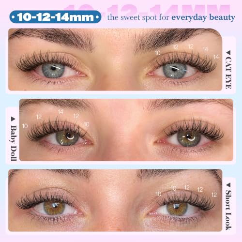 A-Natural CC Curl Wispy Eyelash Clusters 180Pcs for DIY Lash Extensions