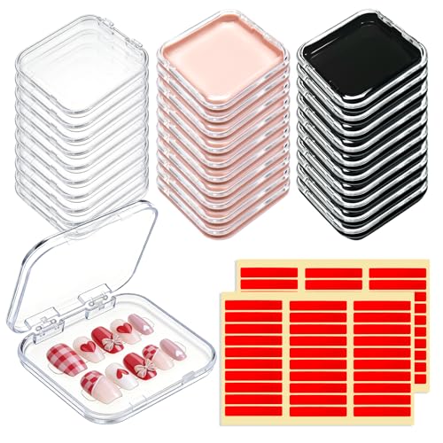 30pcs Press On Nail Packaging Boxes with Adhesive Tape for Display