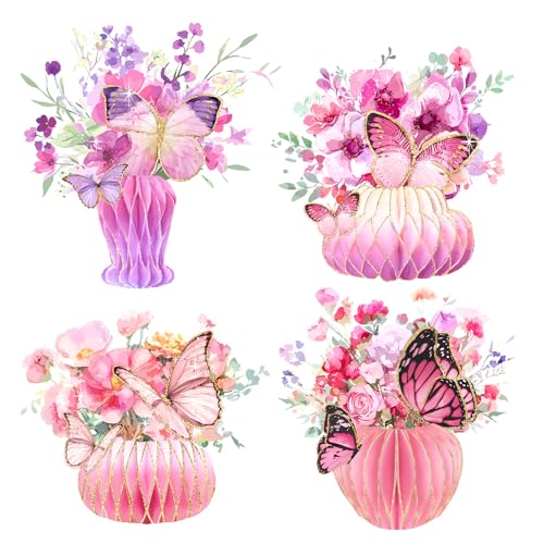 Elegant Butterfly Honeycomb Centerpieces for Parties - Large Size