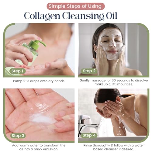 NAYROSA Collagen Cleansing Oil - Deep Pore Makeup Remover, 200ml