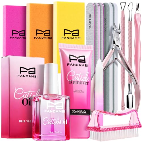 Professional Nail Care Kit with Cuticle Remover & Tools | Manicure Set