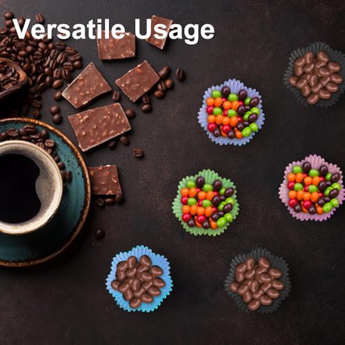 600 Pcs Floral Cupcake Liners - Flower-Shaped Baking Cups