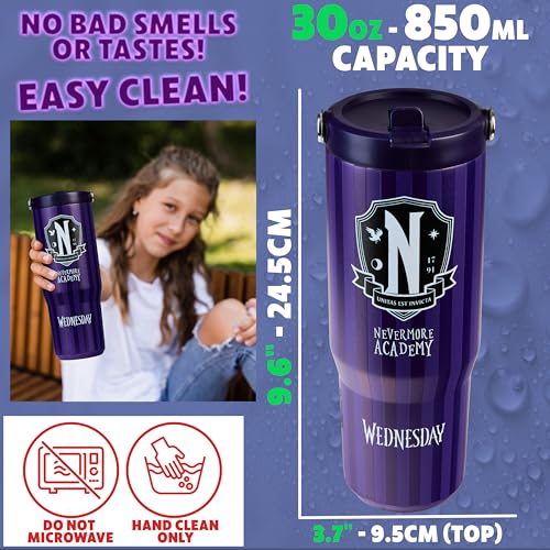 Get Trend 30oz Insulated Tumbler with Straw for Teens - Purple