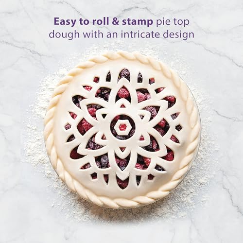 Talisman Designs 10-Inch Pie Top Cutter - Decorative Crust Tool