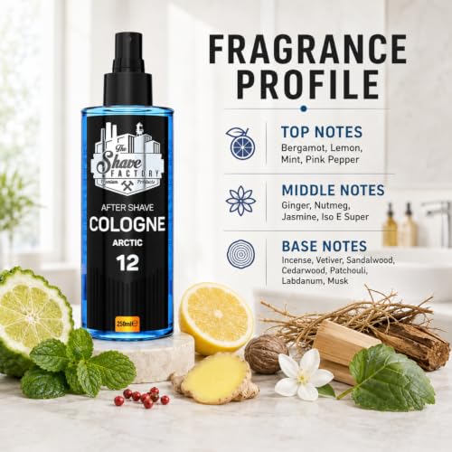 The Shave Factory Arctic After Shave Cologne Series 12, 250ml Men’s Grooming