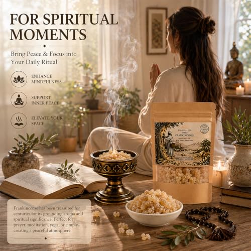 Premium Somali Frankincense Resin Tears for Aromatherapy & Meditation - 30g & 130g