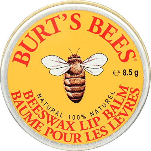 Burt's Bees Beeswax Lip Balm Tin - 0.3 Oz, Natural Moisturizing Lip Care