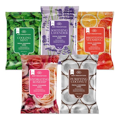 Body Prescriptions Makeup Remover Wipes - Gentle Cleansing Face Wipes