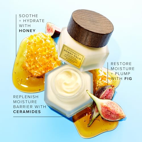 Farmacy Honey Halo Ceramide Face Moisturizer 0.5oz - Hydrating Barrier Repair for Dry Skin