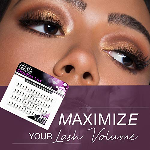 Ardell Double Up Individuals Knotted Medium Black False Eyelashes - 4 Pack