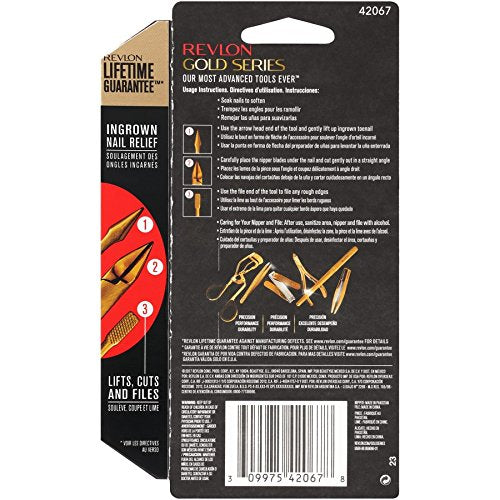Revlon Gold Series Ingrown Toenail Nipper & Dual Tool Set