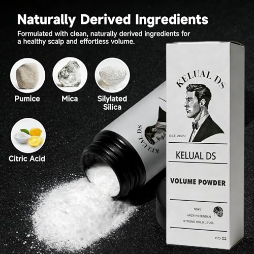 KELUAL DS Hair Texture Powder for Men - Volumizing Styling Powder (2 Pack)