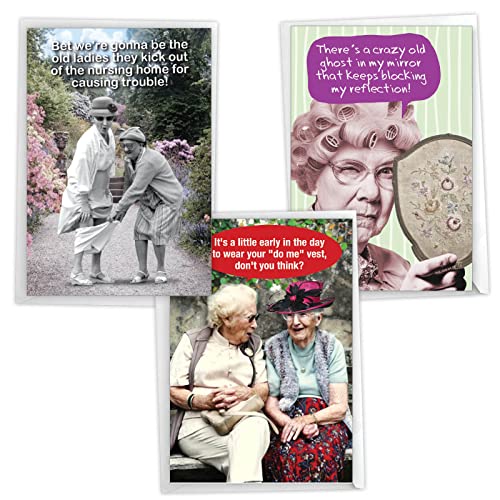 NobleWorks Birthday Greeting Cards Assortment Pack of 3