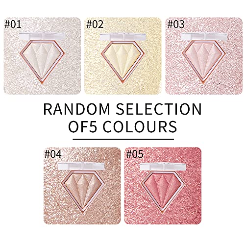 AKARY Mermaid Face Glitter Blush & Highlighter Pink Shimmer Makeup 0.28oz