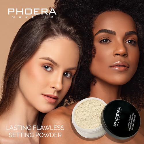 PHOERA Full Coverage Foundation & Setting Powder 1oz - Warm Peach & Cool Beige