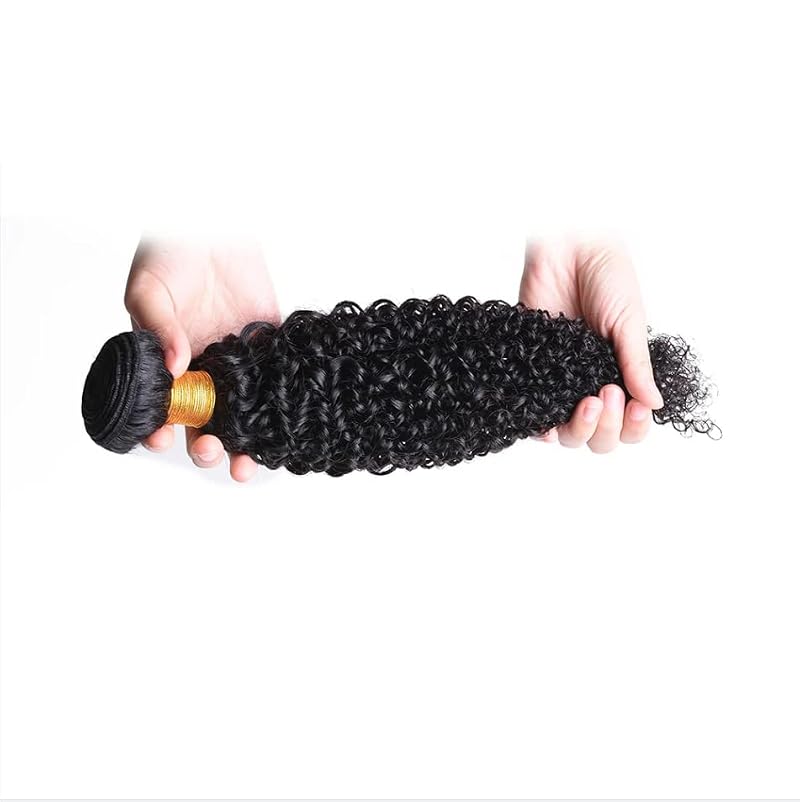 Kinky Curly Bundles 12A Virgin Human Hair - 14 Inch Natural Color