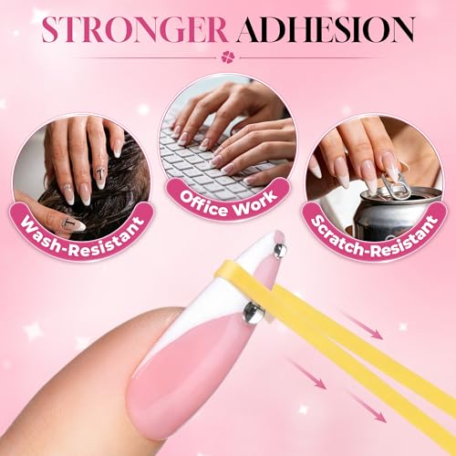 Luckyfairy 40ML Gel Nail Glue - Ultra-Strong Hold for Nail Tips