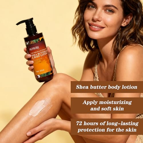 HEPBURN Shea Butter Hand & Body Lotion 300ml – Deep Moisturizing Formula