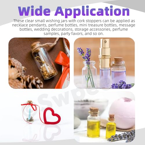 Mini Glass Bottle Kit with Cork Stoppers, Eye Screws, Twine & Labels - DIY Craft Supplies