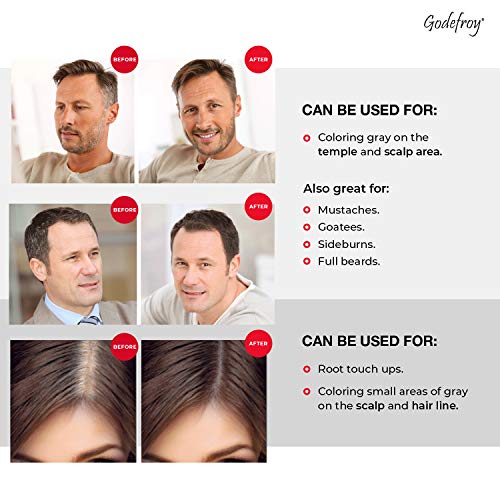 Godefroy Dark Brown Hair Color Kit for Spot Coloring - 4 Applications