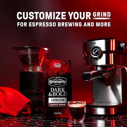 Community Coffee Dark & Bold Espresso Blend - Dark Roast Whole Beans, 11oz