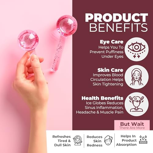 Castal Blue Ice Globes for Facials – Shatter-Resistant Cooling Facial Set