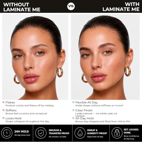 MADLUVV Laminate Me Clear Eyebrow Gel - Long-Lasting Medium Hold Formula