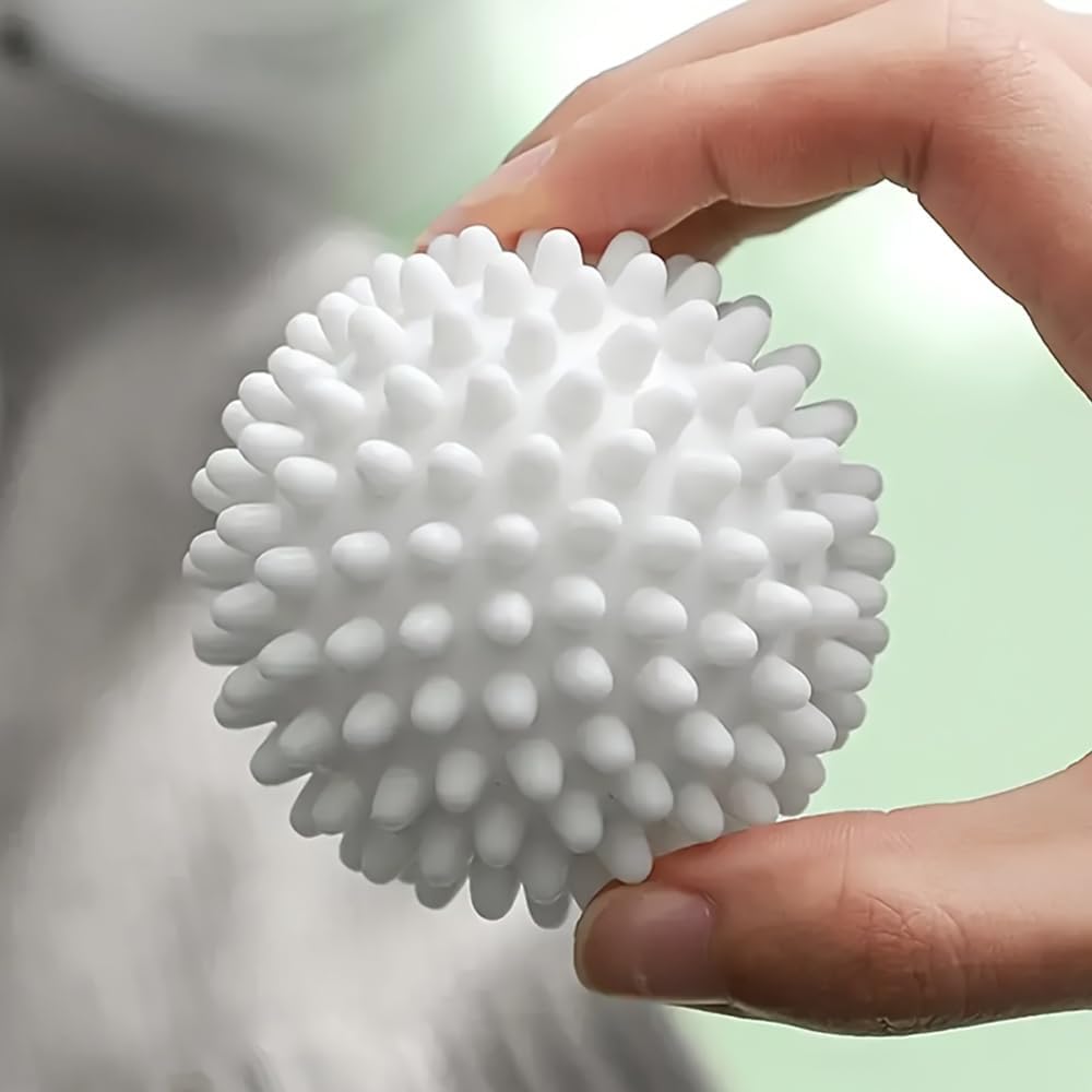 Reusable Laundry Sorter Balls - 6 Pack Fabric Softening Pellets Reduce Wrinkles & Static Cling | White