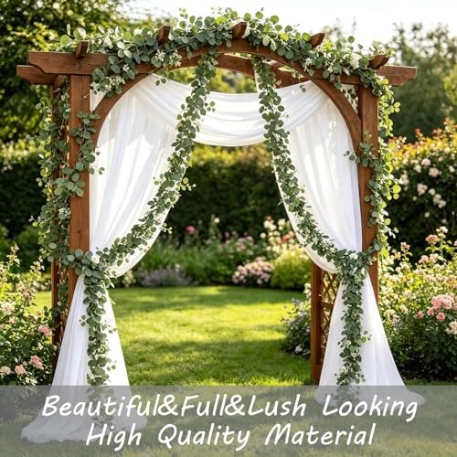 Artificial Eucalyptus Garland - 2 Pack for Wedding & Home Decor