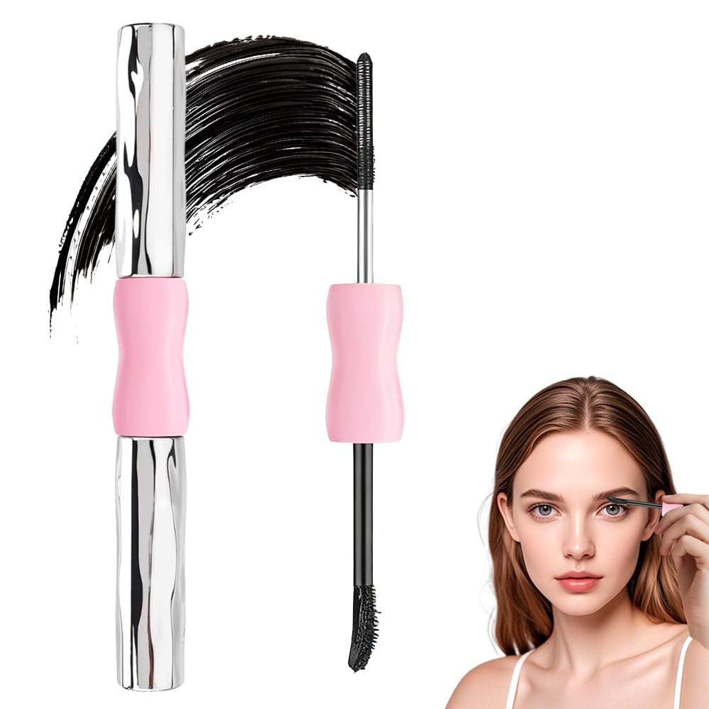 Waterproof Fibre Mascara, Tubular Mascara with Built-in Lash Primer, Volumizing Mascara for Daily Makeup, Natural And Non-Smudged (1pc)