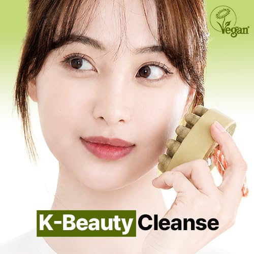 K-Beauty Lemon Facial Cleansing Bar for Oily & Sensitive Skin - Natural Korean Handmade Soap