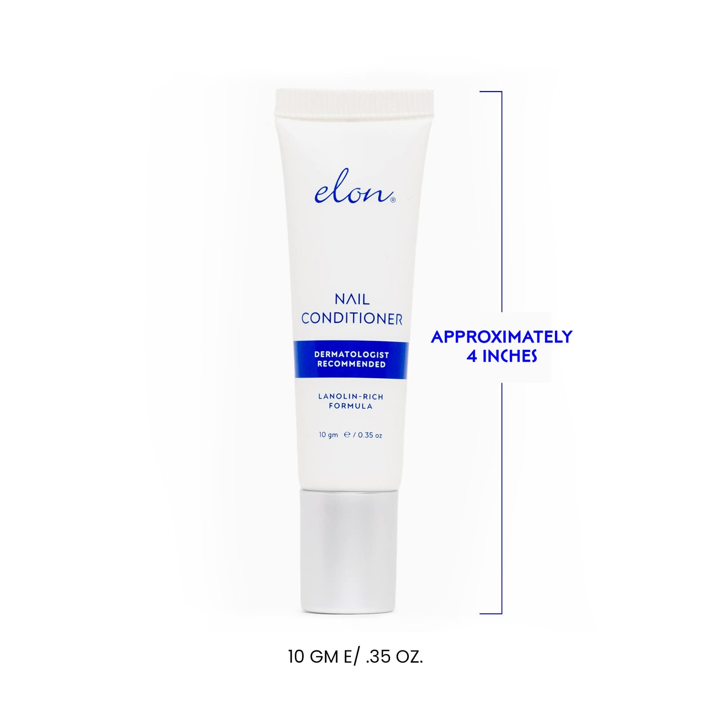 Elon Lanolin-Rich Nail Conditioner – Strengthens Nails, Protects Cuticles, Dermatologist-Recommended for Brittle & Damaged Nails (10g Tube)
