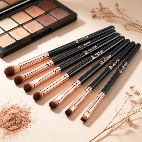 7-Piece Eye Makeup Brush Set for Precision Blending & Detailing