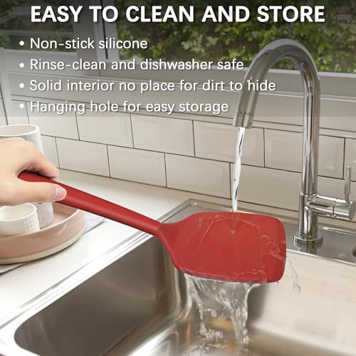 Coukre Silicone Spatula Set - 2 Pack, High Heat Resistant, BPA-Free