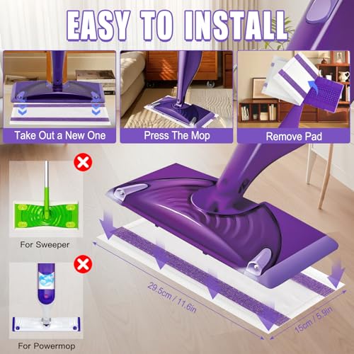 Dicorita Disposable Pad Refill for Swiffer Wet Jet - 20 Pack