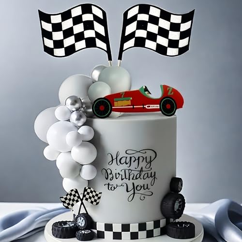 Racing Car Cake Toppers Set | Birthday Party Decorations