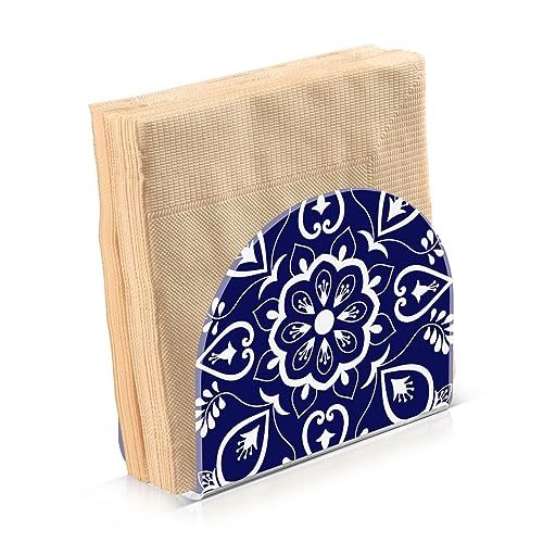 WELLDAY Clear Acrylic Napkin Holder - Space-Saving Design for Kitchen & Dining