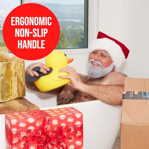 HAPPY NUTS Silicone Body Scrubber - Exfoliating Shower Brush (1 Pack)