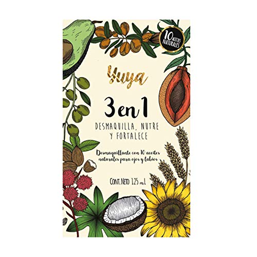 Yuya 3-in-1 Bifacial Makeup Remover with Natural Oils, Hydrates & Strengthens, 125ml