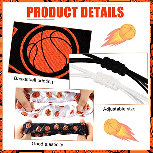 Hoteam Basketball Scrunchies & Bracelets Set - 40 Pcs for Girls